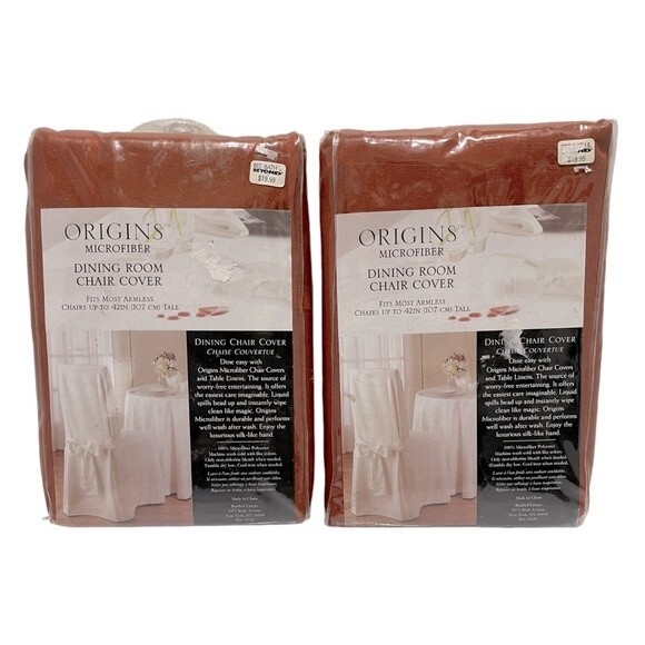 Origins Microfiber Dining Room Chair Cover 42"Tall (Set of 2) - Picture 1 of 5